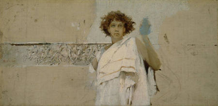 Untitled (figure of woman in ancient Greek dress)
