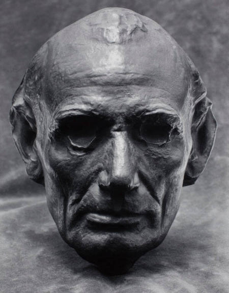 Life mask of Abraham Lincoln, New York, from the portfolio Twenty-Five Photographs