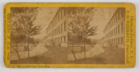 No. 72-Wall View, North Wing, Auburn State Prison, from series Views at Auburn, N.Y.