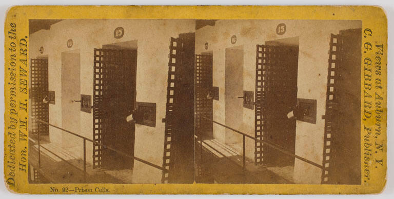 No. 82-Wall View, North Wing, Auburn State Prison, from series Views at Auburn, N.Y.