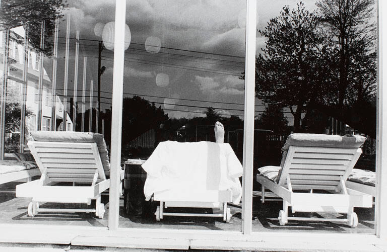 Catskill Mountain Resort (Foot on chaise in window), from the portfolio Joel Meyerowitz Photographs, The Early Works