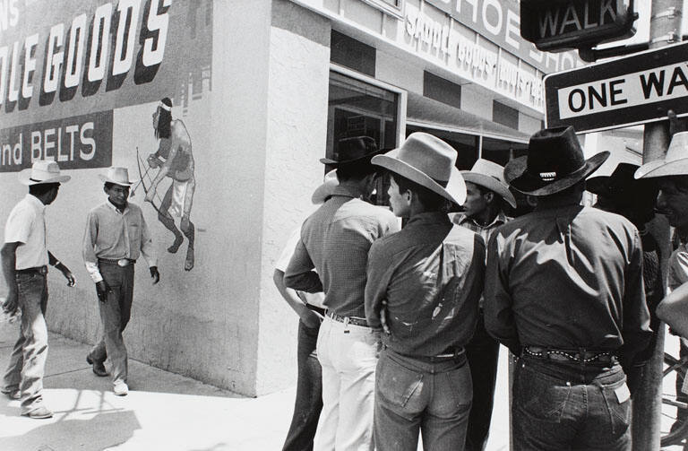 New Mexico (Indians on street), from the portfolio Joel Meyerowitz Photographs, The Early Works