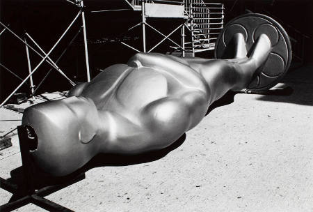 Giant "Oscar" replica for Academy Awards television broadcast, Shrine Auditorium, Los Angeles, CA