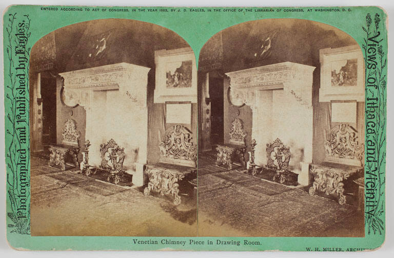 Venetian Chimney Piece in Drawing Room of the Fiske-McGraw Mansion
