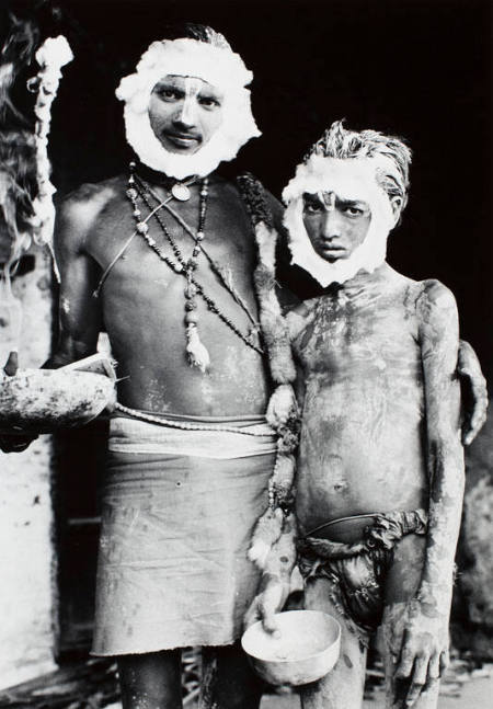 Beggars dressed as monkey gods, Rishikesh (India), from the portfolio Journeys