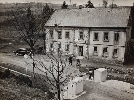 [Czechoslovakia: Old Czech custom house in the small frontier town, Fojtovice, on the border of Germany]