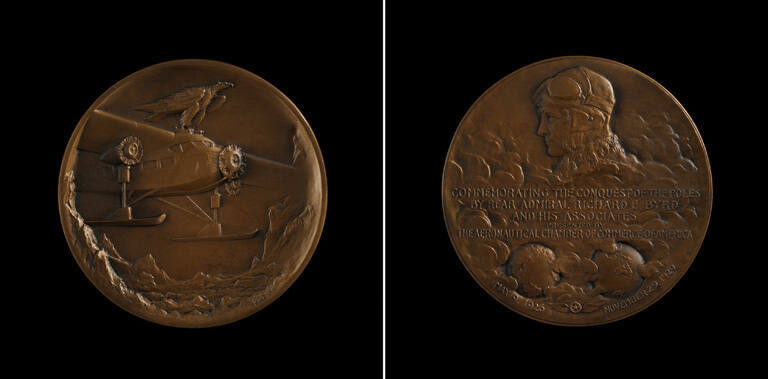 Conquest Of The Poles By Admiral Byrd Medallion