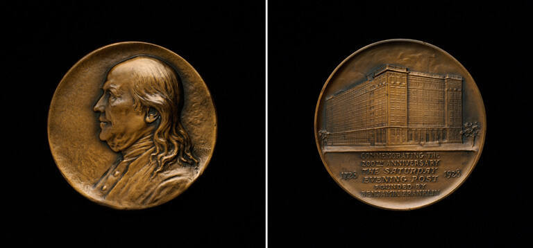Saturday Evening Post 200th Anniversary Medallion, 1928