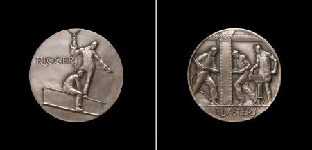 Riggers and Riveters Medallion, Society of Medallist 30th Issue