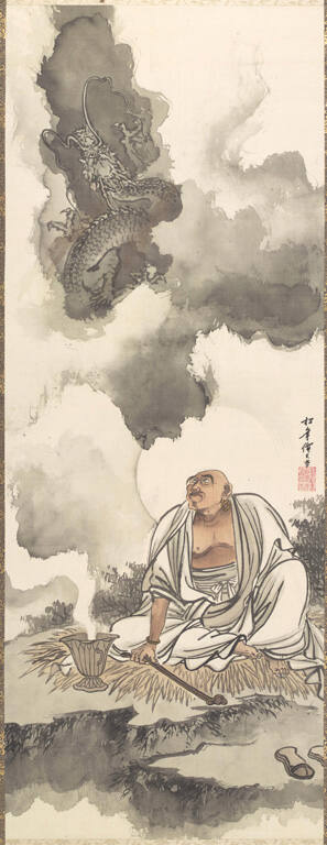 Handaka Sonja (Ch'en Nan) (Panthaka) and Dragon