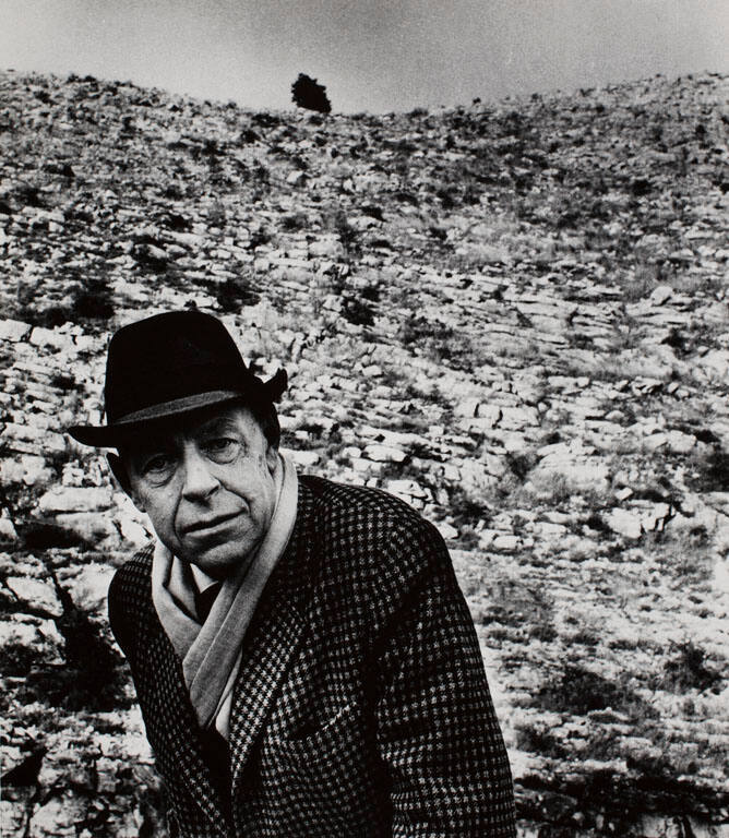 Jean Dubuffet on the Col de Vence, Alpes-Maritimes