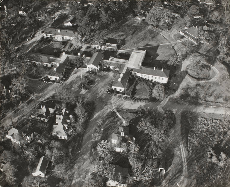 [Aerial view of FDR's Warm Spring Foundation complex for the treatment of polio, Georgia]