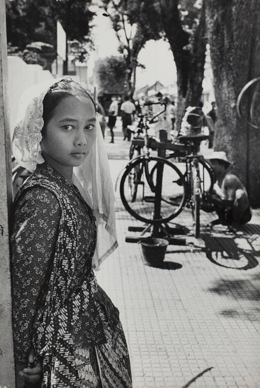 Girl on street, Java