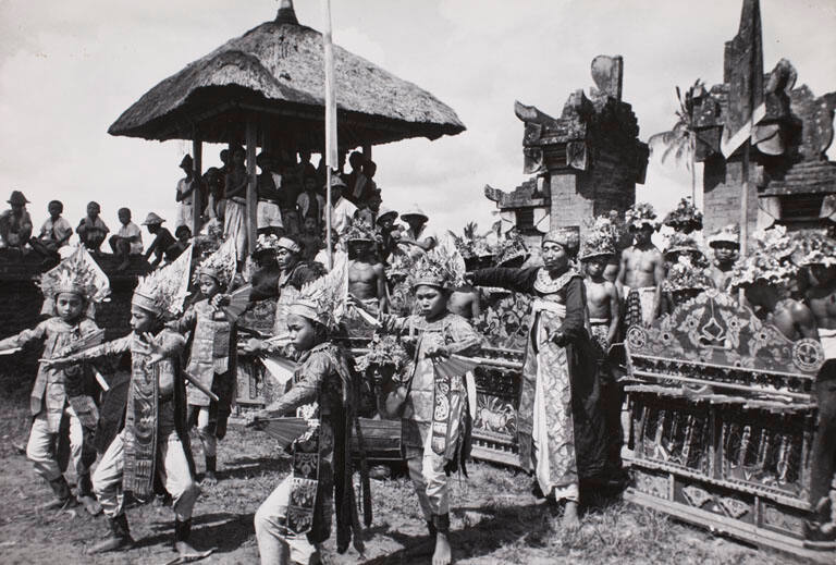 Djoqet dance in the village of Bontugong, Indonesia