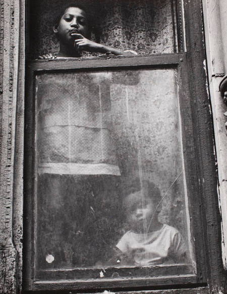 Children in window