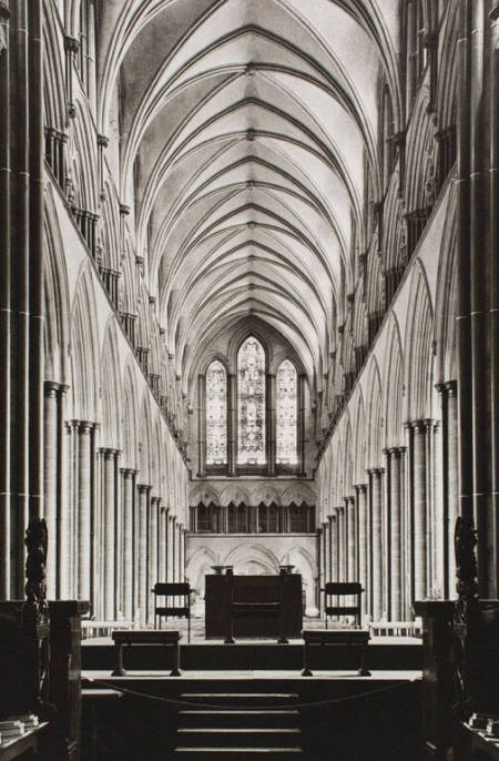 The Nave (looking east), Salisbury Cathedral, England, from Stonelight series