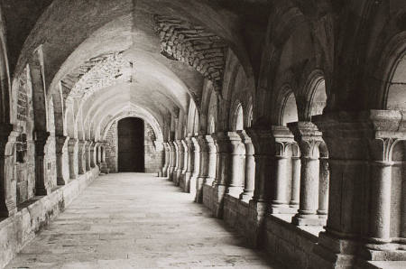 The cloister, Fontenay Abbey, Montbard, France, from Stonelight series