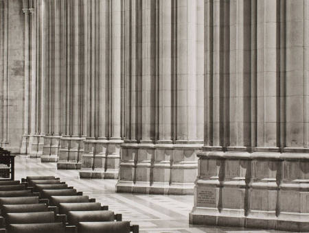 North aisle columns, The National Cathedral, Washington, DC, from Stonelight series