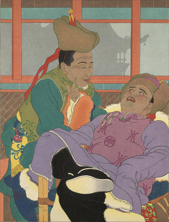 Une Histoire Tres Drôle.  Mongols.