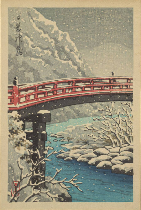 Nikko Bridge in Snow