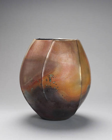Faceted Oval Vase