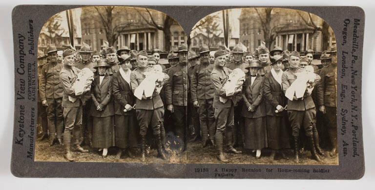 A Happy Reunion for Homecoming Soldier Fathers