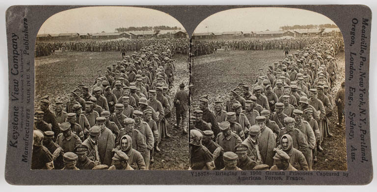 Bringing in 1900 German Prisoners Captured by American Forces, France