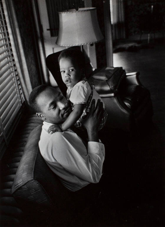 Martin Luther King, Jr. with son