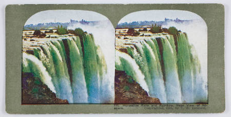 Horsehoe Falls and Rainbow, Near View of Niagara