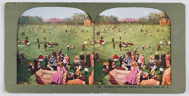 Outdoor Life and Sport in Central Park, New York