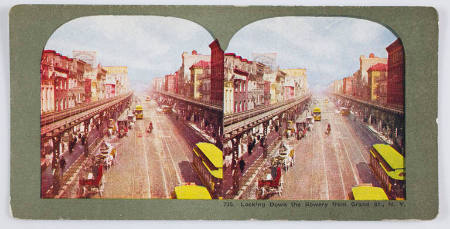 Looking Down the Bowery from Grand Street, New York