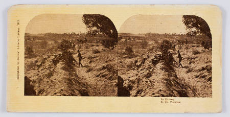 7. In Trincea (In the Trenches), from Views for Sterescope, Italo-Turkish War, 1911-1912