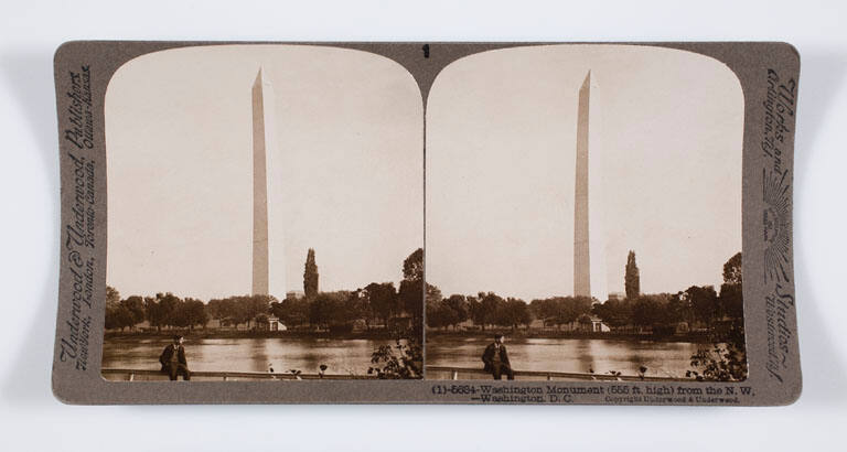 Washington Monument (555 ft. high) from the N.W.—Washington D.C.