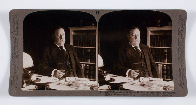 President William H. Taft at his desk—Executive Office, Washington D.C.