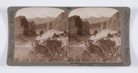 Gateway of Garden of the Gods and majestic Pike's Peak, Colorado