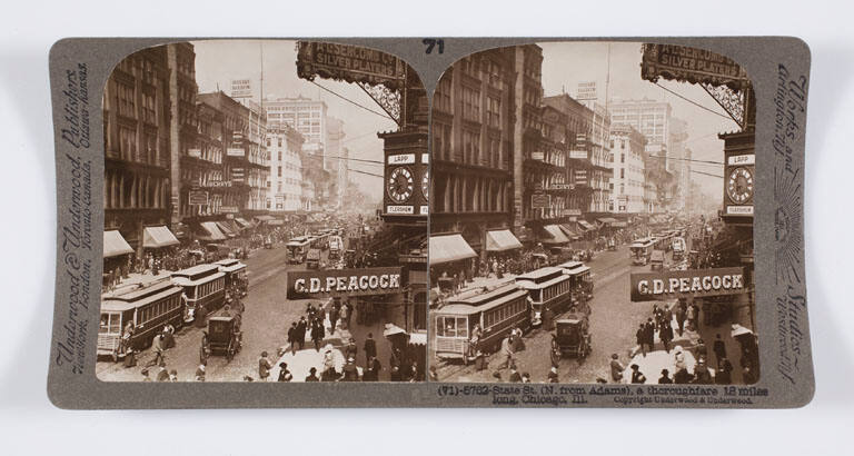 State St. (N. from Adams), a thoroughfare 18 miles long. Chicago, Ill.