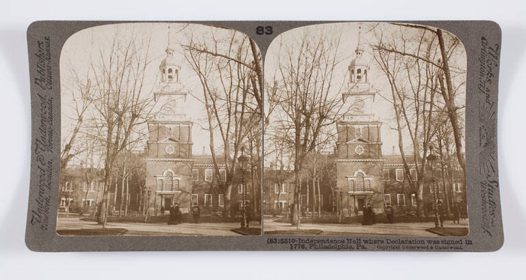 Independence Hall where Declaration was signed in 1776, Philadelphia, Pa.