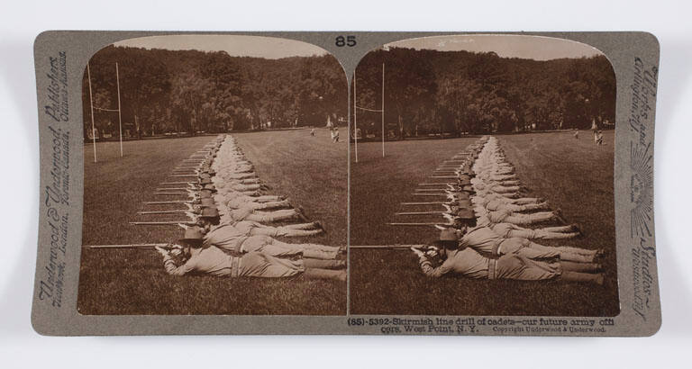 Skirmish line drill of cadets—our future army officers, West Point, N.Y.