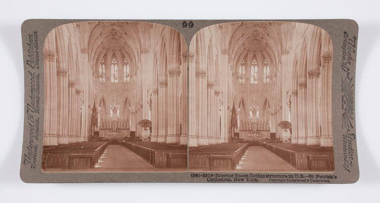 Interior finest Gothic structure in U.S.—St. Patrick's Cathedral, New York
