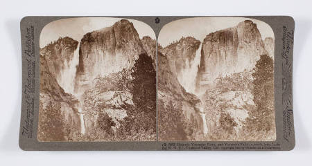 Majestic Yosemite Point, and Yosemite Falls (1,600 ft. leap, looking N.N.E.), Yosemite Valley, Cal.