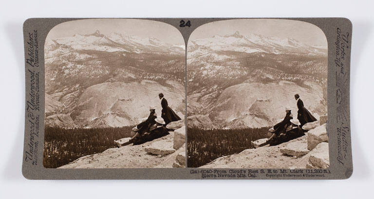 From Cloud's Rest S.E. to Mt. Clark (11,250 ft.), Sierra Nevada Mts. Cal.