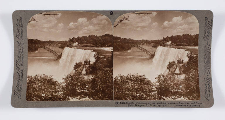 Marble whiteness of the seething waters—American and Luna Falls, Niagara, U.S.A.