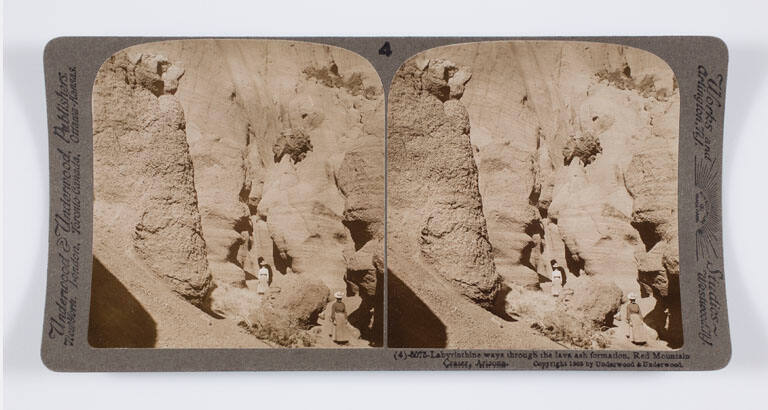 Labyrinthine ways through the lava ash formation, Red Mountain Crater, Arizona