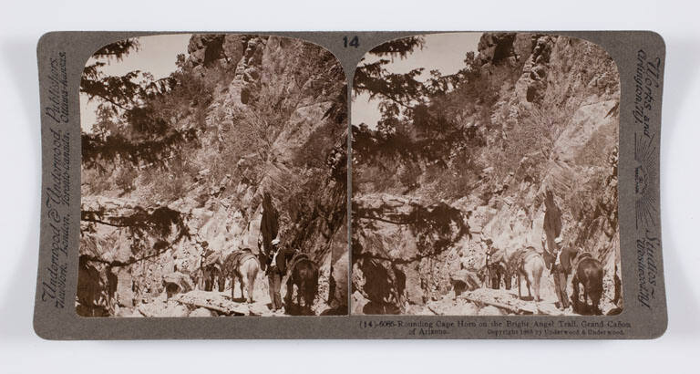 Rounding Cape Horn on the Bright Angel Trail, Grand Canyon of Arizona