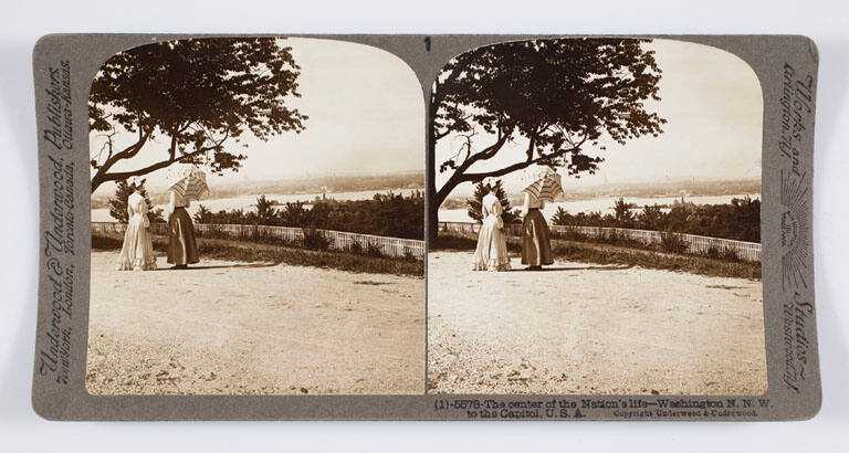 The center of the Nation's life—Washington N.N.W. to the Capitol, U.S.A.