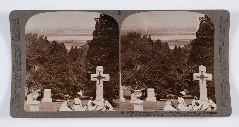 Washington (E.) from Arlington, across the Potomac to the Capitol, U.S.A.