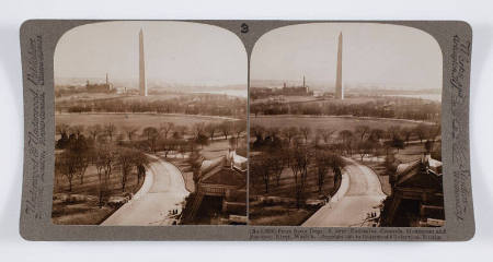 From State Dept. S. over Executive Grounds, Monument and Potomac River, Wash'n.