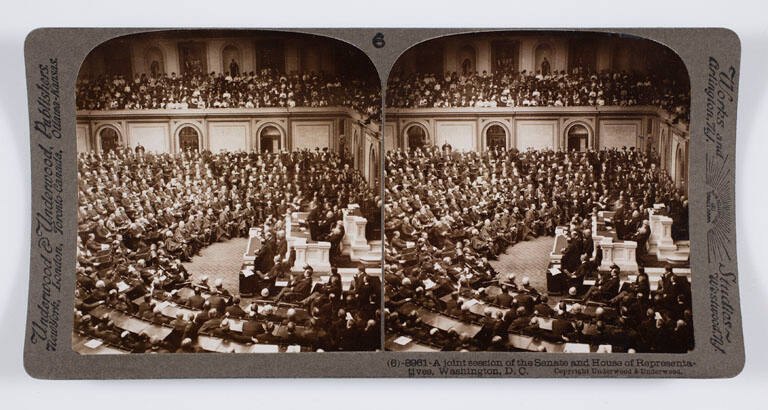 A joint session of the Senate and House of Representatives, Washington, D.C.