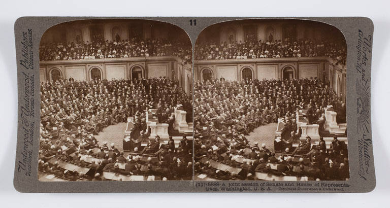 A joint session of Senate and House of Representatives, Washington, U.S.A.