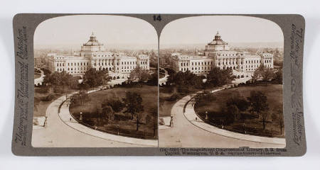 The magnificent Congressional Library, S.E. from Capitol, Washington, U.S.A.